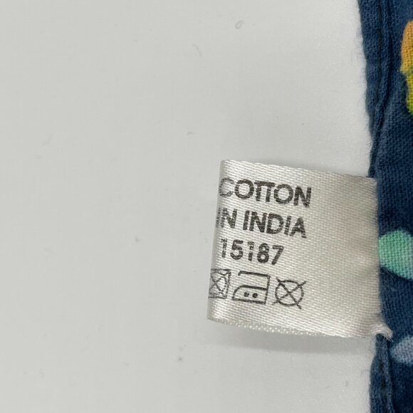 Batik Bandana Scarf Floral Paisley Blue Colorful Hippie Boho Unisex Cotton Artsy - Picture 10 of 10